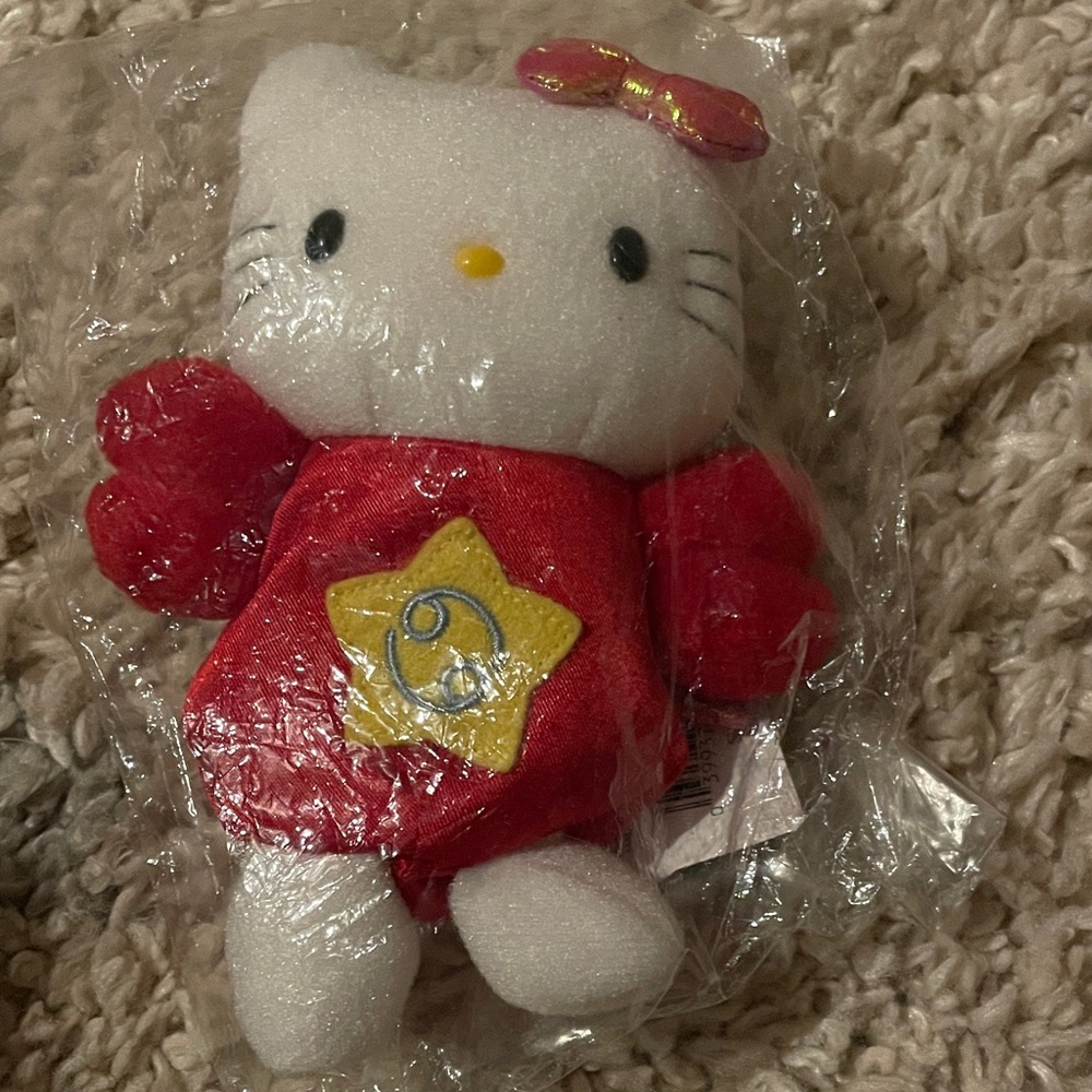 Vintage 2000 zodiac cancer Hello Kitty Plush
